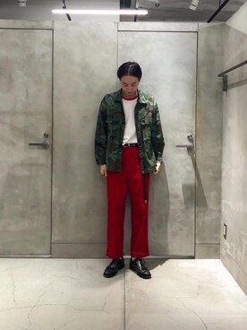 「MONKEY TIME（モンキータイム）のアイテム（ブルゾン）」を使った、Yusuke Takeiさん（メンズ・175cm）の秋コーディネート