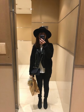 「FOREVER 21（フォーエバー トゥエンティーワン）のアイテム（アンダーウェア）」を使った、吱吱さん（レディース・156cm）の秋コーディネート
