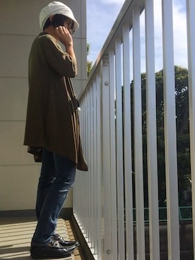 「チャイハネ（チャイハネ）のアイテム（キャップ）」を使った、NONONOさん（メンズ・171cm）の春コーディネート