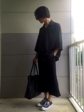 「jiggys shop（ジギーズショップ）のアイテム（バッグ）」を使った、NONONOさん（メンズ・171cm）の夏コーディネート