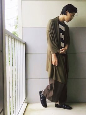 「チャイハネ（チャイハネ）のアイテム（カーディガン/ボレロ）」を使った、NONONOさん（メンズ・171cm）の夏コーディネート
