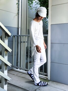 白帽子 のメンズ人気ファッションコーディネート Wear