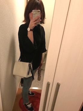 「PAPILLONNER（パピヨネ）のアイテム（PC・スマホグッズ/家電）」を使った、よっちさん（レディース・153cm）の春コーディネート