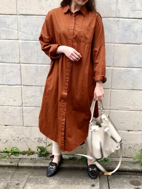 「import shoes（インポートシューズ）のアイテム」を使った、Amyさん（レディース・161cm）の秋コーディネート