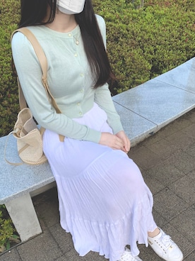 「Guess（ゲス）のアイテム（シューズ）」を使った、ポミボミ(보미보미)🌸さん（レディース・165cm）の春コーディネート