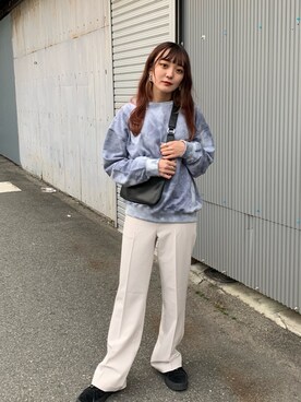 「VANS（バンズ）のVANS ヴァンズ ERA CRP エラ CRP V3470S 18SP S/BLACK（スニーカー）」を使った、lazyandeasyさん（レディース・158cm）の冬コーディネート