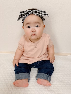 riiano◡̈⃝︎⋆︎*さん（キッズ・61cm）の夏コーディネート