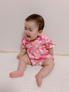 「Si・Shu・Non（シシュノン）のアイテム」を使った、riiano◡̈⃝︎⋆︎*さん（キッズ・70cm）の夏コーディネート