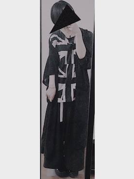 「袴パンツ」｜「アイテム（その他アウター）」を使った、▼h.さん（レディース・147cm）の春コーディネート