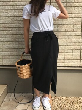 yuko*さんの「NANING9 スウェットロングスカート」を使ったコーディネート