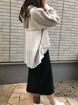 yuko*さんの「NANING9 スウェットロングスカート」を使ったコーディネート