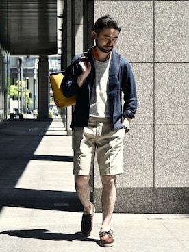 「EDIFICEスタッフ」｜「アイテム（アクセサリー）」を使った、eimuさん（メンズ・171cm）の夏コーディネート