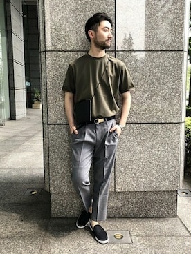 「EDIFICEスタッフ」｜「アイテム（アクセサリー）」を使った、eimuさん（メンズ・171cm）の夏コーディネート