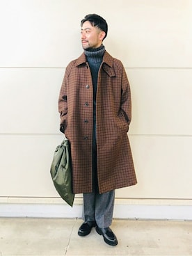 「MACKINTOSH」｜「アイテム（その他シューズ）」を使った、eimuさん（メンズ・171cm）の秋コーディネート