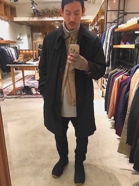 「nonnative（ノンネイティブ）のアイテム（ブルゾン）」を使った、k.yさん（メンズ・173cm）の冬コーディネート