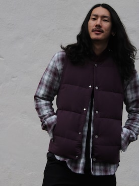 「nonnative（ノンネイティブ）のアイテム（ダウンベスト）」を使った、k.yさん（メンズ・173cm）の冬コーディネート