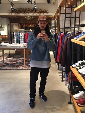 「YSTRDY's TMRRW（イエスタデイズトゥモロー）のアイテム（シャツ/ブラウス）」を使った、k.yさん（メンズ・173cm）の冬コーディネート