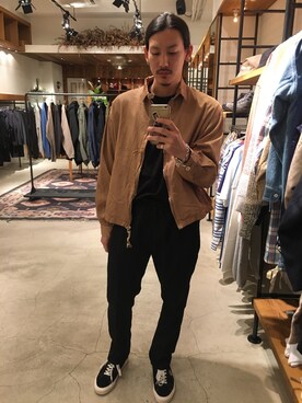 「YSTRDY's TMRRW（イエスタデイズトゥモロー）のアイテム（ジャケット/アウター）」を使った、k.yさん（メンズ・173cm）の冬コーディネート