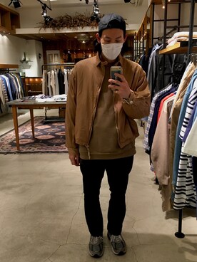 「YSTRDY's TMRRW（イエスタデイズトゥモロー）のアイテム（ジャケット/アウター）」を使った、k.yさん（メンズ・173cm）の春コーディネート
