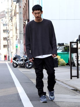 「YSTRDY's TMRRW（イエスタデイズトゥモロー）のアイテム（トップス）」を使った、k.yさん（メンズ・173cm）の春コーディネート