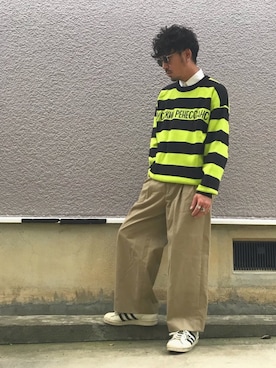 「CODY SANDERSON（コディサンダーソン）のアイテム（バングル/リストバンド）」を使った、KEN(GA)さん（メンズ・170cm）の秋コーディネート