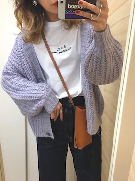 「ハイウエストストレートジーンズ」｜nonさん（レディース・163cm）の秋コーディネート