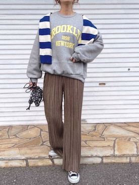 「CONVERSE（コンバース）のconverse（コンバース） ALL STAR OX（オールスターOX）（スニーカー）」を使った、nonさん（レディース・163cm）の冬コーディネート