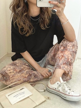 「CONVERSE（コンバース）のconverse（コンバース） ALL STAR OX（オールスターOX）（スニーカー）」を使った、nonさん（レディース・163cm）の春コーディネート