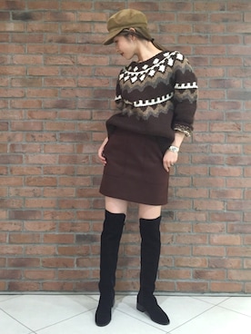 Moe Harayamaさん(レディース・164cm)の秋コーディネート