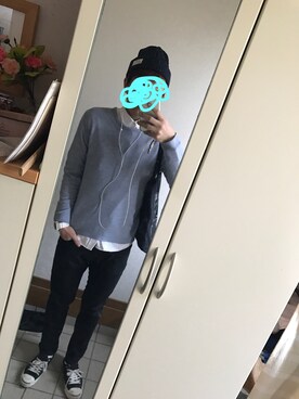 「CONVERSE（コンバース）のCONVERSE コンバース ジャック パーセル / JACK PURCEL（スニーカー）」を使った、Akiさん（メンズ・175cm）の春コーディネート