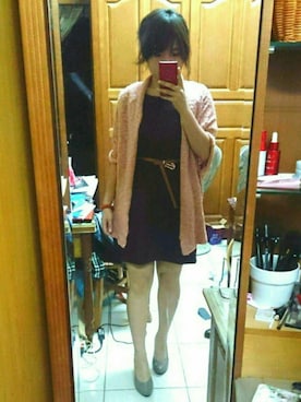 「NET（ネット）のアイテム（ポンチョ）」を使った、yungさん（レディース・160cm）の春コーディネート