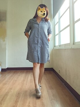 「アイテム（シャツワンピース）」を使った、yungさん（レディース・160cm・20代）の春コーディネート