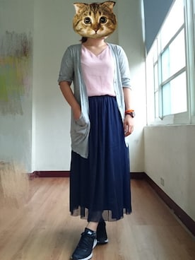 「simple」｜「アイテム（その他アウター）」を使った、yungさん（レディース・160cm）の夏コーディネート