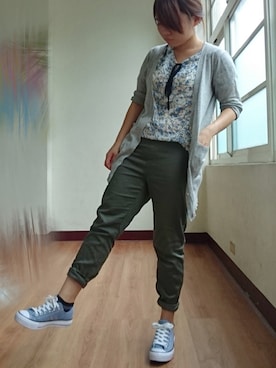 「simple」｜「アイテム（その他アウター）」を使った、yungさん（レディース・160cm）の夏コーディネート