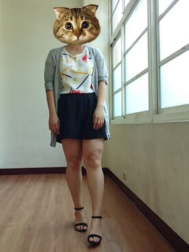 「simple」｜「アイテム（その他アウター）」を使った、yungさん（レディース・160cm）の夏コーディネート