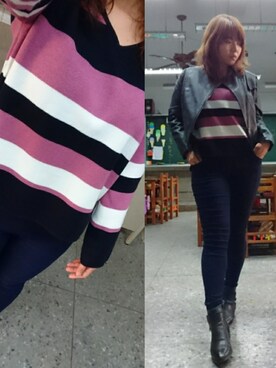 「AS（アス）のアイテム（シューズ）」を使った、yungさん（レディース・160cm）の秋コーディネート