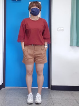 「アイテム（スリッポン）」を使った、yungさん（レディース・160cm・20代）の春コーディネート
