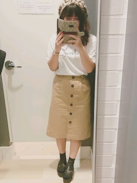 「GRL（グレイル）のアイテム（ハンチング/ベレー帽）」を使った、mininoさん（レディース・148cm）の春コーディネート