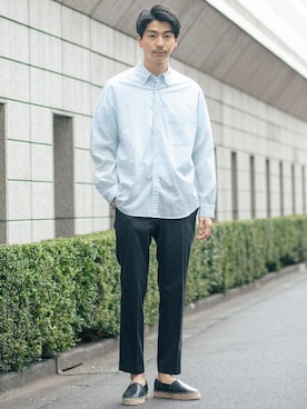 「RECOMMEND  ITEM STYLING」｜「アイテム（スリッポン）」を使った、Shouichi Yokoyamaさん（メンズ・178cm）の春コーディネート