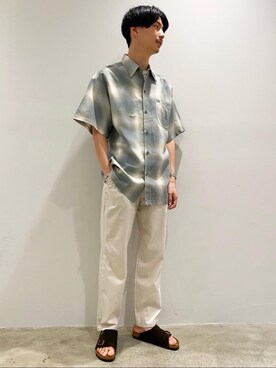 「BIRKENSTOCK（ビルケンシュトック）の＜BIRKENSTOCK（ビルケンシュトック）＞ ZURICH SB/サンダル ¨ ：（サンダル、ブラウン系）」を使った、Shouichi Yokoyamaさん（メンズ・178cm）の夏コーディネート