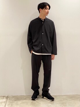 「Onitsuka Tiger（オニツカタイガー）の＜Onitsuka Tiger＞ ALLY/スニーカー（スニーカー、ブラック系）」を使った、Shouichi Yokoyamaさん（メンズ・178cm）の秋コーディネート