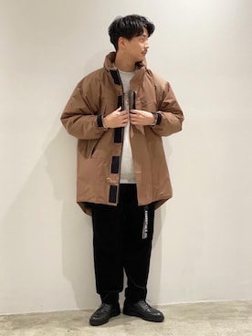 「ADS（エーディーエス）のアイテム」を使った、Shouichi Yokoyamaさん（メンズ・178cm）の冬コーディネート