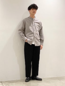 「BEAUTY&YOUTH UNITED ARROWS（ビューティーアンドユースユナイテッドアローズ）のBY バルーンシルエット 5P スラブデニムパンツ（デニムパンツ、ブラック系）」を使った、Shouichi Yokoyamaさん（メンズ・178cm）の春コーディネート