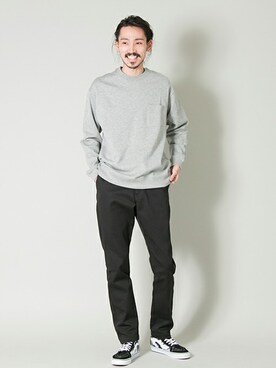 「URBAN RESEARCH（アーバンリサーチ）のアイテム（スニーカー）」を使った、otsukiさん（メンズ・184cm）の冬コーディネート