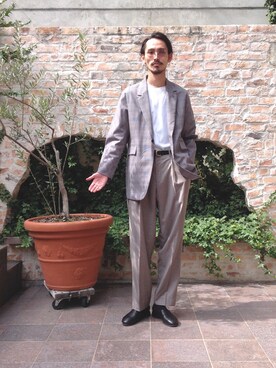 「mythography（ミソグラフィー）のアイテム」を使った、otsukiさん（メンズ・184cm）の春コーディネート