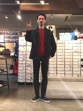 「Champion（チャンピオン）のアイテム（ブルゾン）」を使った、otsukiさん（メンズ・184cm）の秋コーディネート
