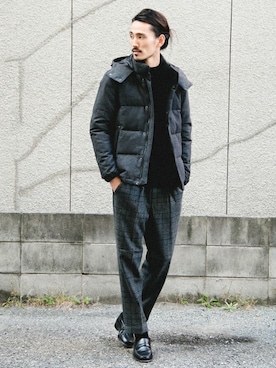「URBAN RESEARCH（アーバンリサーチ）のアイテム（ダウンジャケット/コート）」を使った、otsukiさん（メンズ・184cm）の冬コーディネート