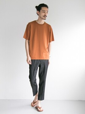 「EDER（エダー）のアイテム」を使った、otsukiさん（メンズ・184cm）の春コーディネート