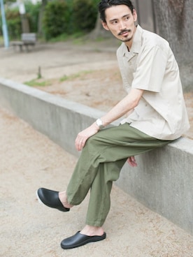 「URBAN RESEARCH（アーバンリサーチ）のアイテム（サンダル）」を使った、otsukiさん（メンズ・184cm）の夏コーディネート