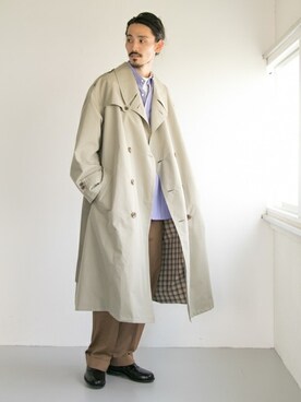 「URBAN RESEARCH（アーバンリサーチ）のアイテム（トレンチコート）」を使った、otsukiさん（メンズ・184cm）の夏コーディネート